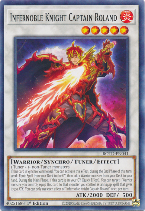 Infernoble Knight Captain Roland [ROTD-EN041] Common