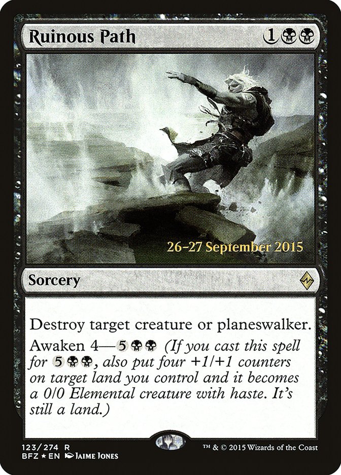 Ruinous Path (Prerelease Promo) [Battle for Zendikar Prerelease Promos]