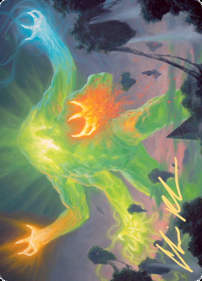 Omnath, Locus of Creation Art Card (Gold-Stamped Signature) [Art Series: Zendikar Rising]