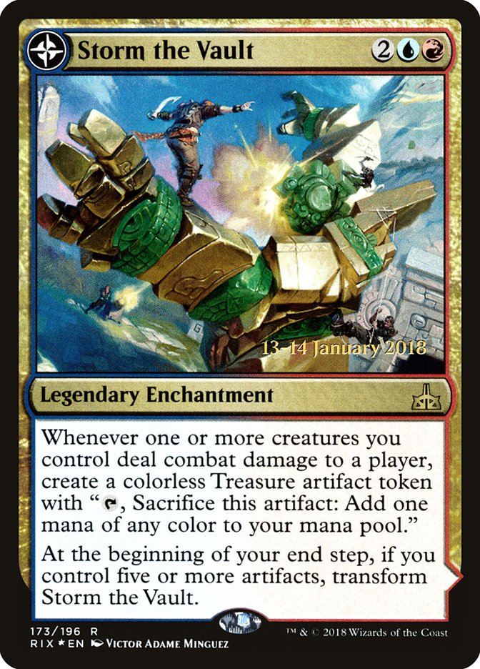 Storm the Vault // Vault of Catlacan [Rivals of Ixalan Promos]