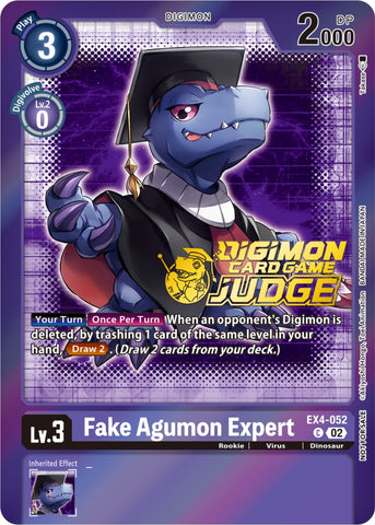 Fake Agumon Expert [EX4-052] (Judge Pack 4) [Alternative Being Booster Promos]