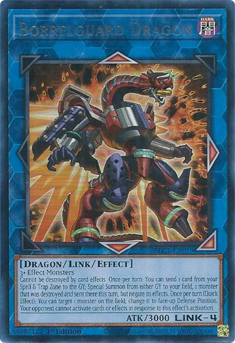 Borrelguard Dragon (Silver) [BLC1-EN019] Ultra Rare