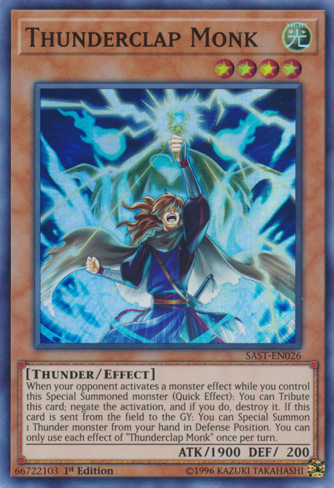 Thunderclap Monk [SAST-EN026] Super Rare