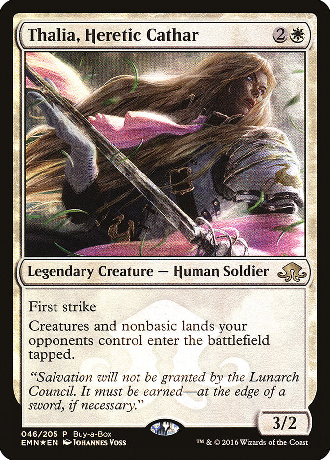 Thalia, Heretic Cathar [Eldritch Moon Promos]
