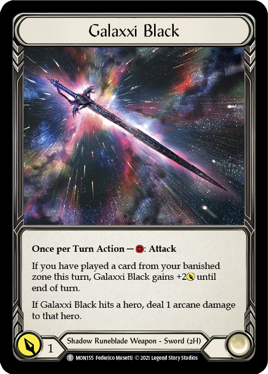Galaxxi Black [MON155] 1st Edition Normal