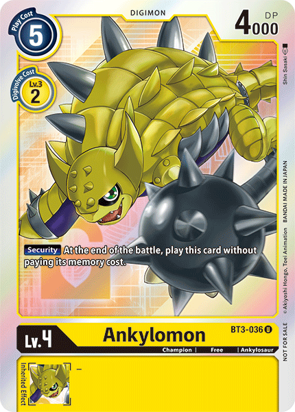Ankylomon [BT3-036] (Buy-A-Box Promo) [Release Booster Ver.1.5 Promos]