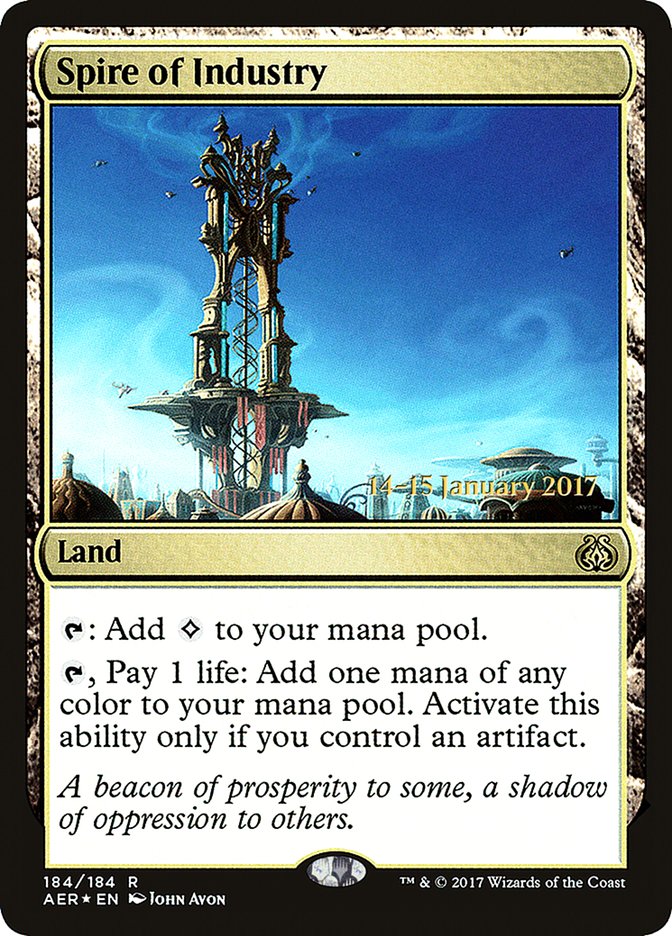 Spire of Industry (Prerelease Promo) [Aether Revolt Prerelease Promos]