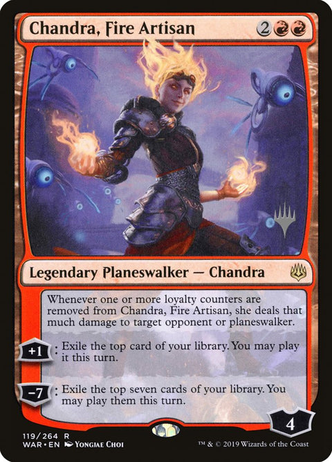 Chandra, Fire Artisan [War of the Spark Promos]