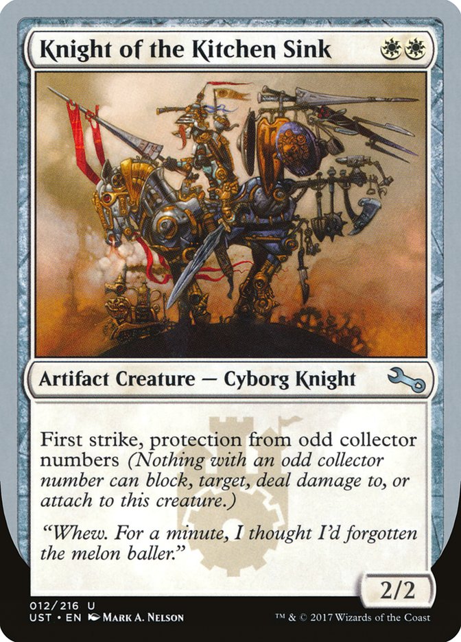 Knight of the Kitchen Sink [Unstable]