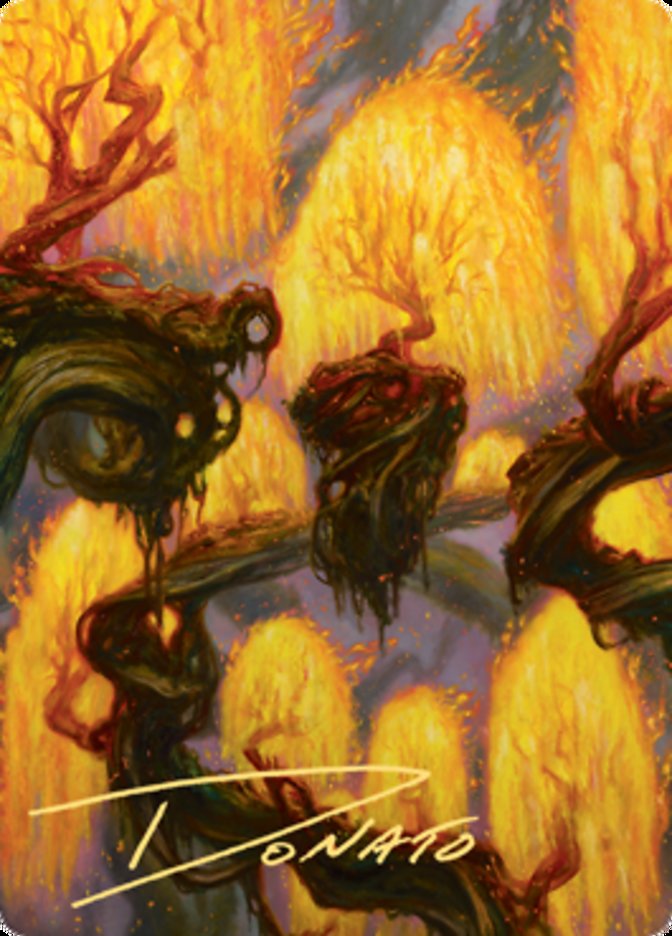 Grove of the Burnwillows Art Card (Gold-Stamped Signature) [Art Series: Zendikar Rising]