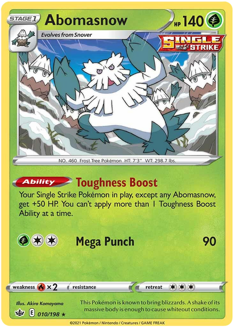 Abomasnow (010/198) [Sword & Shield: Chilling Reign]