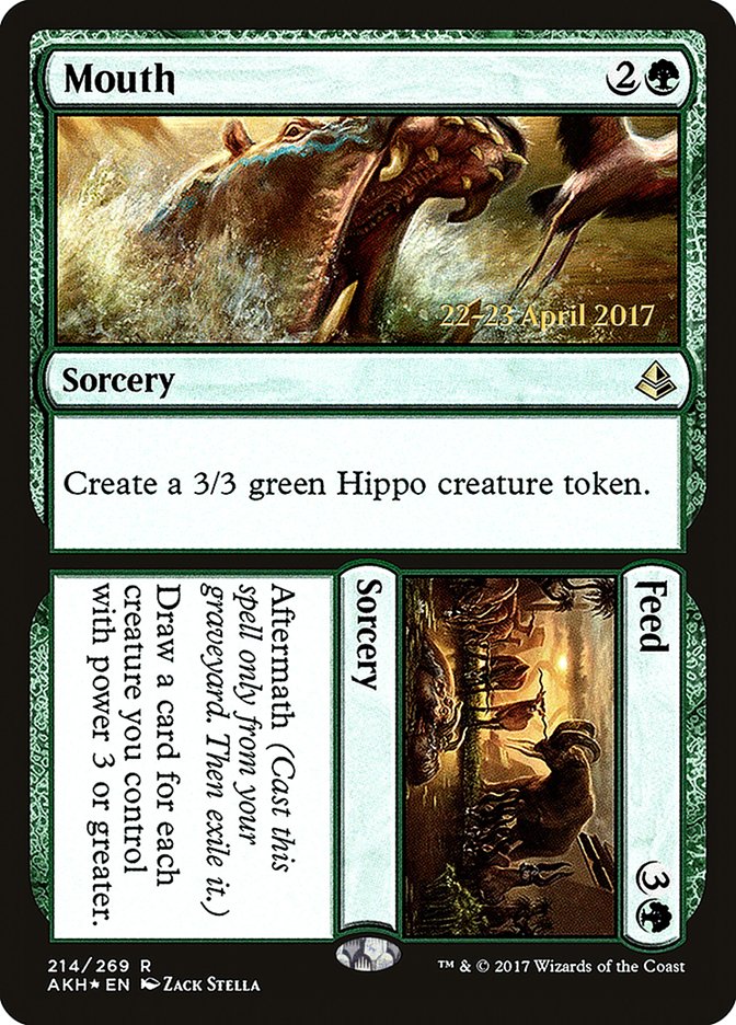 Mouth // Feed (Prerelease Promo) [Amonkhet Prerelease Promos]