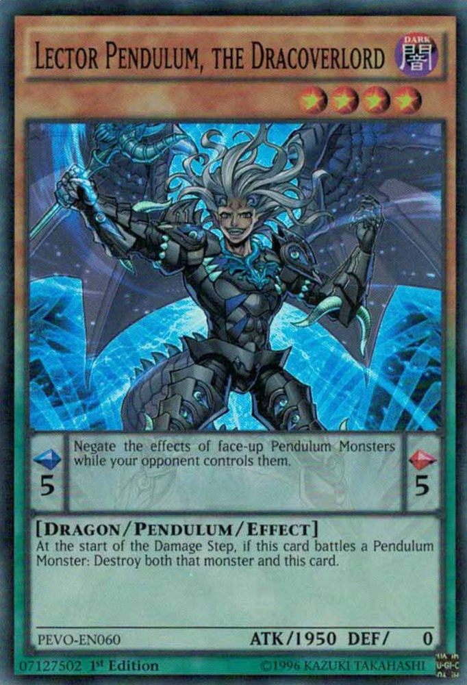 Lector Pendulum, the Dracoverlord [PEVO-EN060] Super Rare