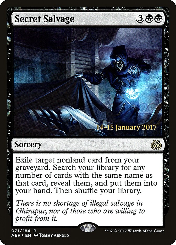 Secret Salvage (Prerelease Promo) [Aether Revolt Prerelease Promos]