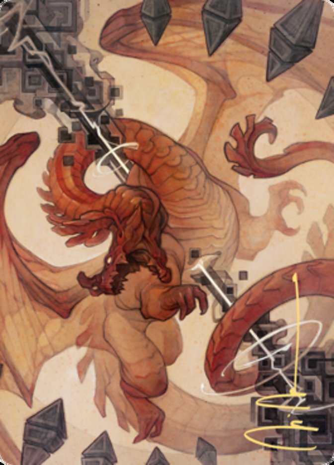 Soul Shatter Art Card (Gold-Stamped Signature) [Art Series: Zendikar Rising]