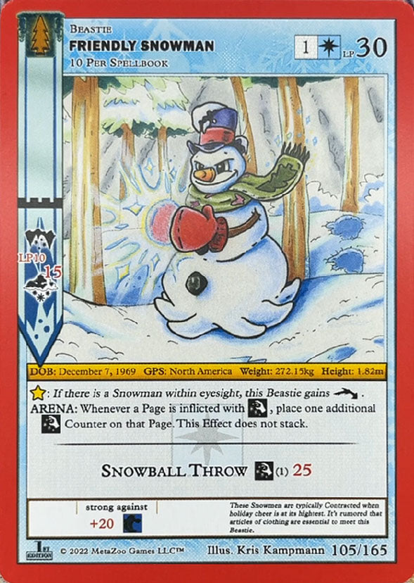 Friendly Snowman - 105/165