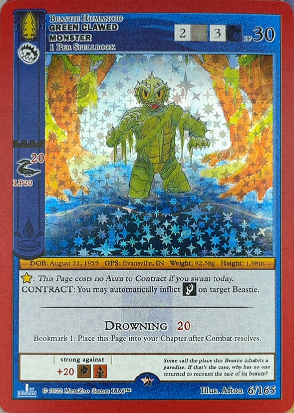 Green Clawed Monster - 6/165
