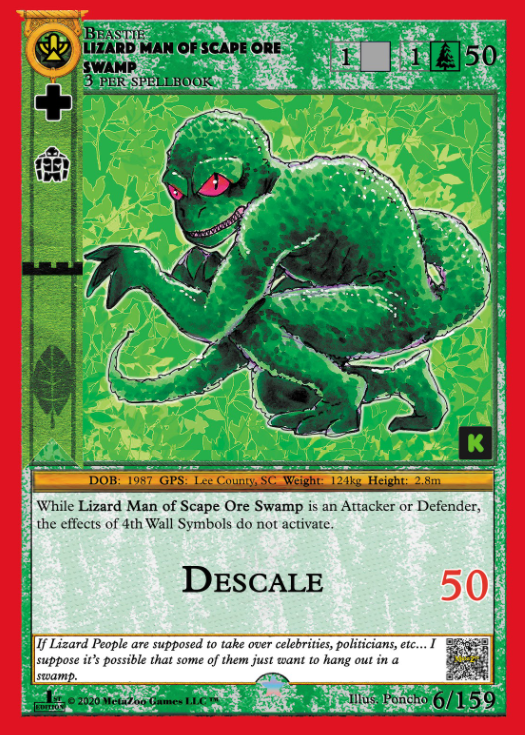 Lizard Man of Scape Ore Swamp KS - 6/159
