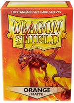 100ct Orange Dragon Shield Matte Sleeves
