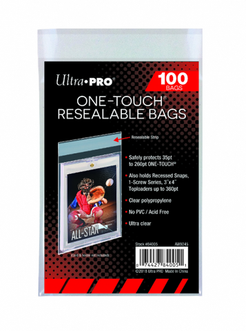 Ultra-Pro ONE TOUCH resealable bags