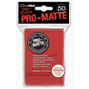 Ultra-Pro sleeves PRO-MATTE - Red