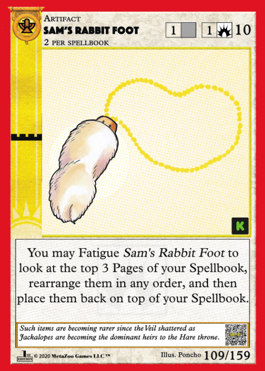 Sam's Rabbit Foot KS - 109/159