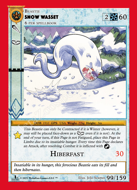 Snow Wasset - 99/159