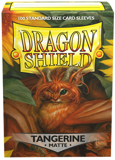 100ct Tangerine Dragon Shield Matte Sleeves