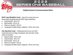 2022 Topps Baseball Series 1 Hobby Box