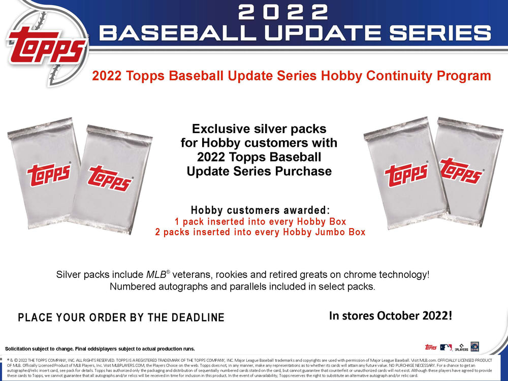 2022 TOPPS Update Baseball JUMBO