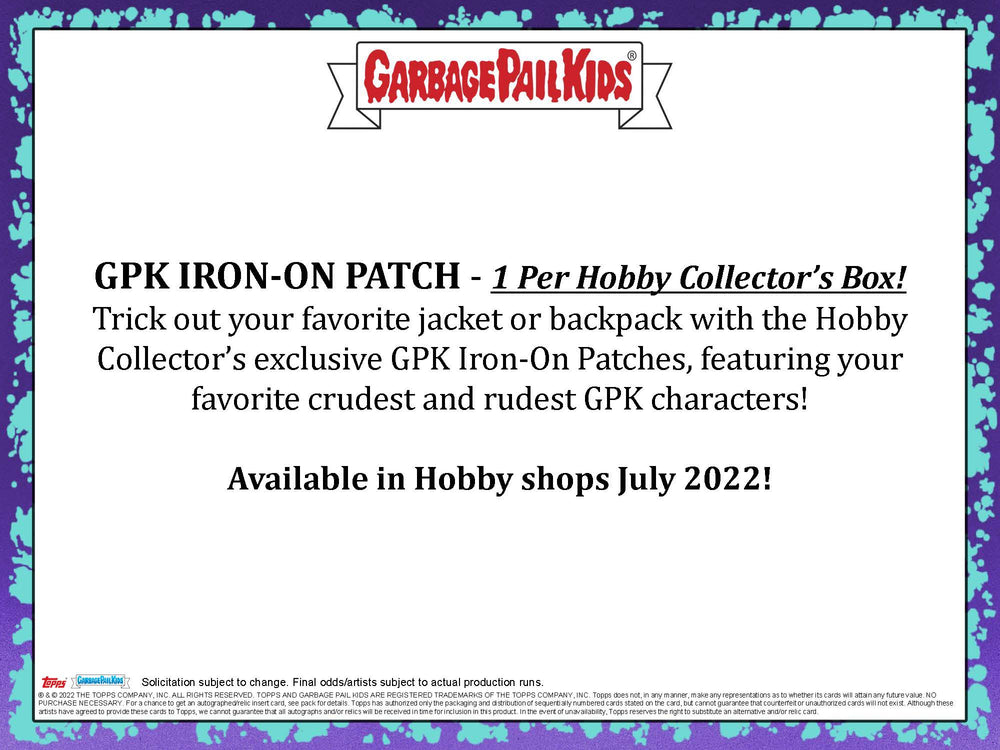 2022 TOPPS GARBAGE PAIL KIDS SERIES 1 HOBBY BOX