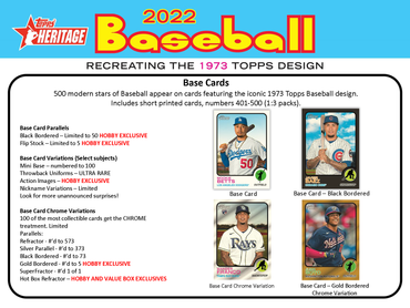 2022 TOPPS HERITAGE BASEBALL HOBBY BOX