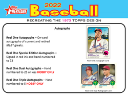 2022 TOPPS HERITAGE BASEBALL HOBBY BOX