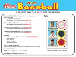 2022 TOPPS HERITAGE BASEBALL HOBBY BOX