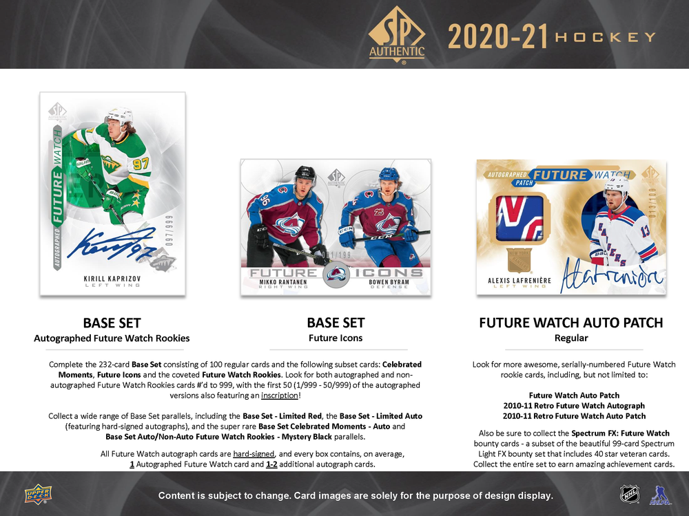 2021 UPPER DECK SP HOCKEY HOBBY BOX (AVAILABLE INSTORE)