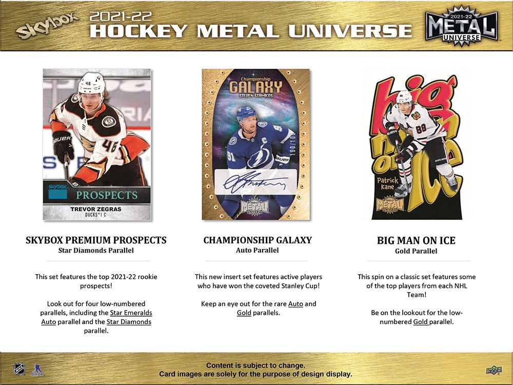 2021-22 UD SKYBOX METAL UNIVERSE HOCKEY HOBBY BOX