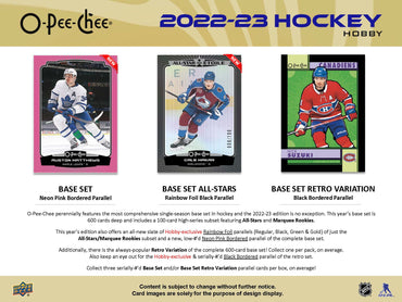 2023 UPPER DECK OPC HOCKEY HOBBY (Available instore)
