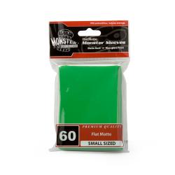 MONSTER SLEEVES YGO/SMALL FLAT MATTE GREEN 60ct