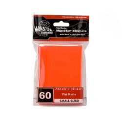 MONSTER SLEEVES YGO/SMALL FLAT MATTE ORANGE 60ct