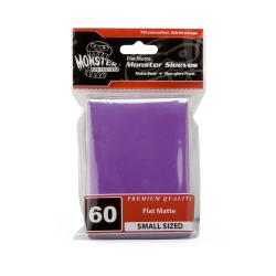 MONSTER SLEEVES YGO/SMALL FLAT MATTE PURPLE 60ct