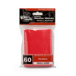 MONSTER SLEEVES YGO/SMALL FLAT MATTE RED 60ct
