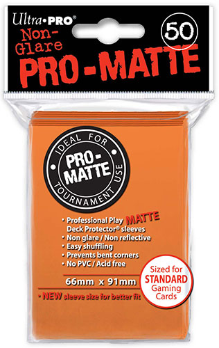 Ultra-Pro sleeves PRO-MATTE - Orange