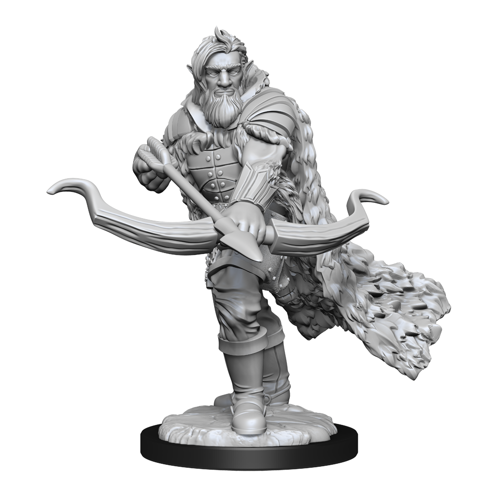 WizKids DND Unpainted Male Firbolg Ranger (2 count)