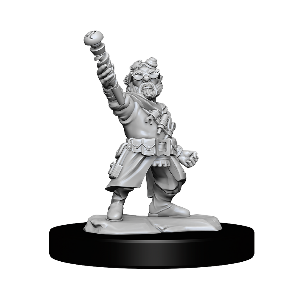 WizKids DND Unpainted Male Gnome Artificer (2 count)