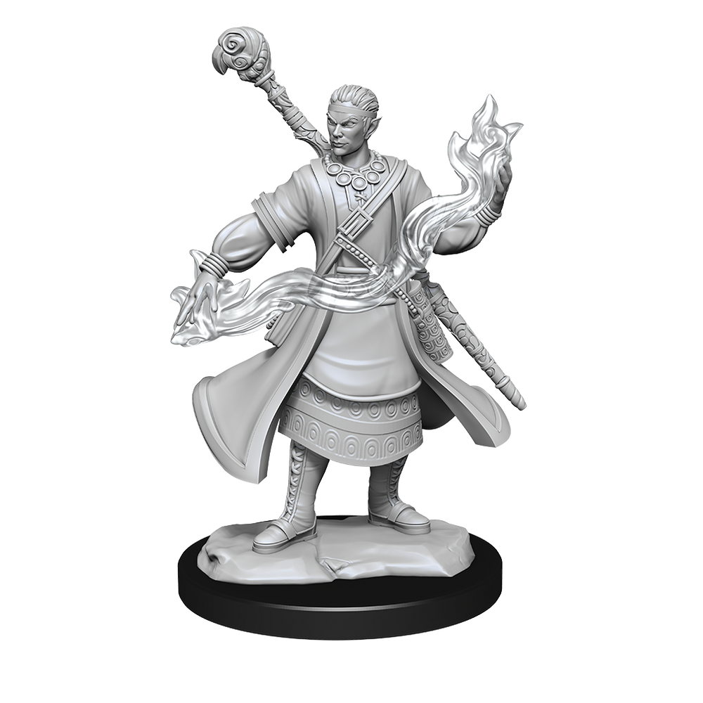 WizKids DND Unpainted Male Half-Elf Wizard (2 count)