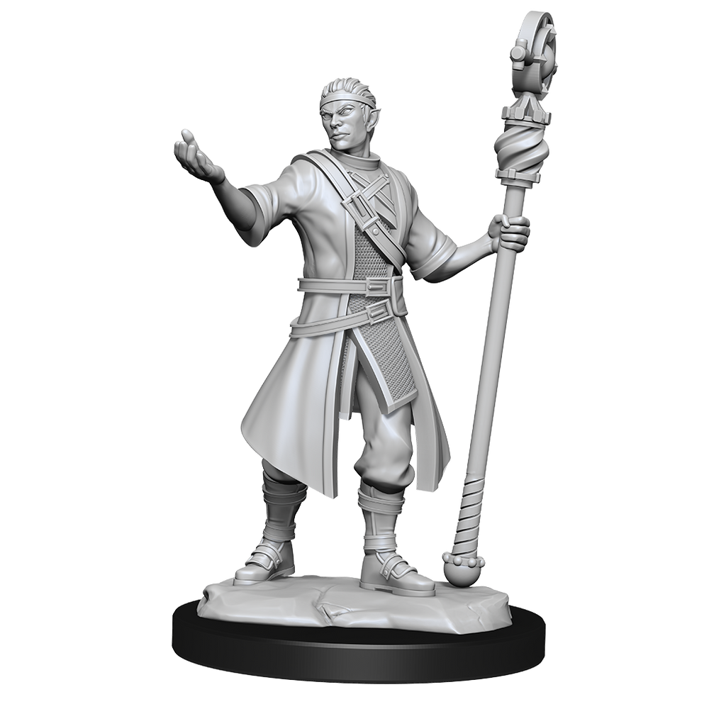 WizKids DND Unpainted Male Half-Elf Wizard (2 count)