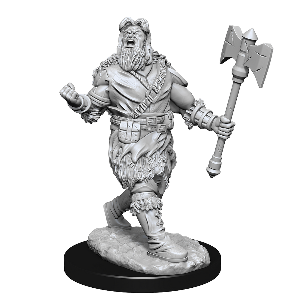 WizKids DND Unpainted Male Human Barbarian (2 count)