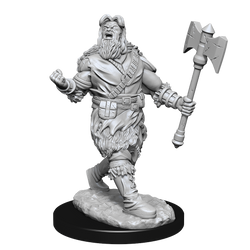 WizKids DND Unpainted Male Human Barbarian (2 count)
