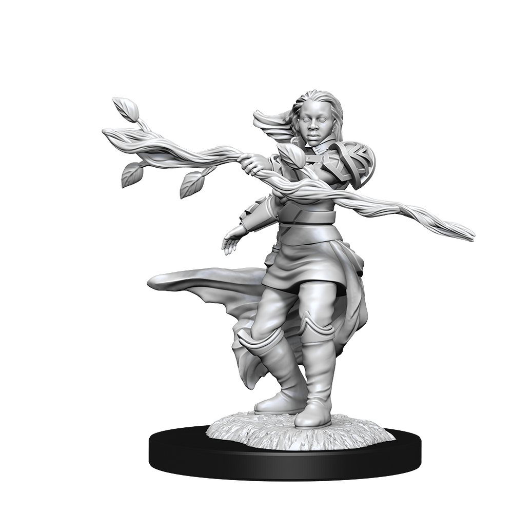 WizKids DND Unpainted Female Human Druid (2 count)