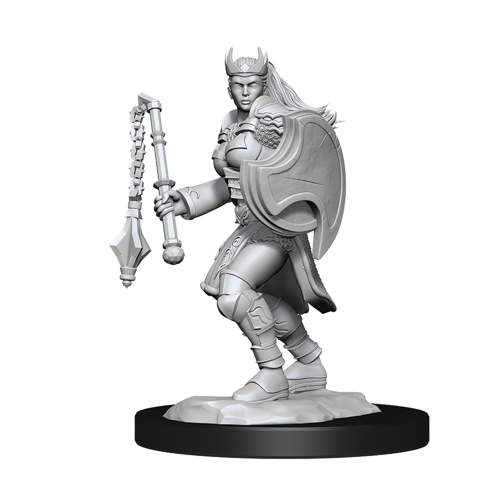 WizKids DND Unpainted Female Kalashtar Cleric (2 count)